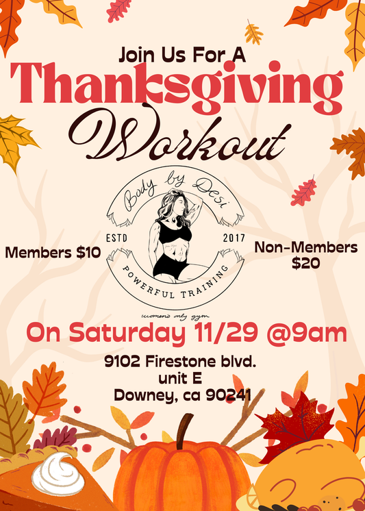 Gobble gobble workout!